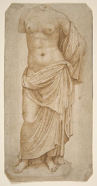 Study of an Antique Statue — Marcantonio Raimondi