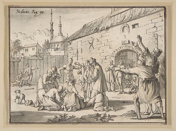 An Islamic Prophet Appearing in the Courtyard of a Prison in Alexandria — Jan Goeree