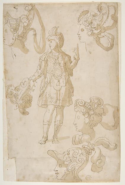 Studies for a Costume — Rosso Fiorentino