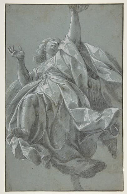Flying Angel with Arms Upraised — Giovanni Mauro della Rovere
