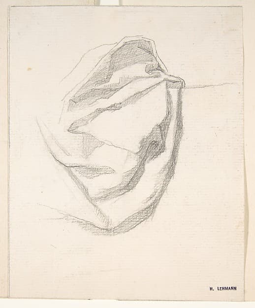 Study of Drapery — Henri Lehmann