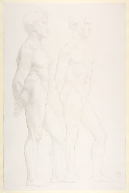 Study of Two Figures — Alphonse Legros