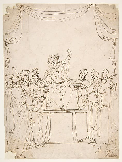 Jesus Disputing with the Doctors in the Temple (Luke 2:46-47) — Ercole Setti