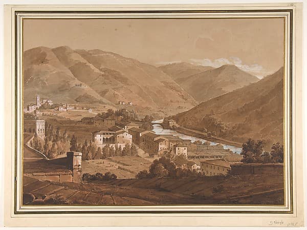 Town in an Alpine Valley — Victor Jean Nicolle
