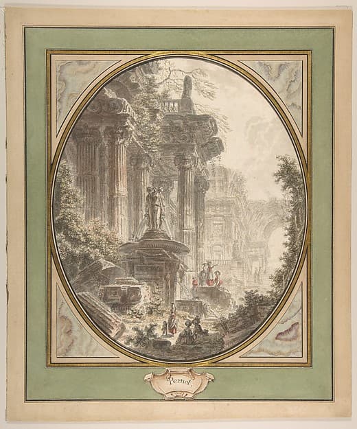 Architectural Capriccio — Jean Henri Alexandre Pernet