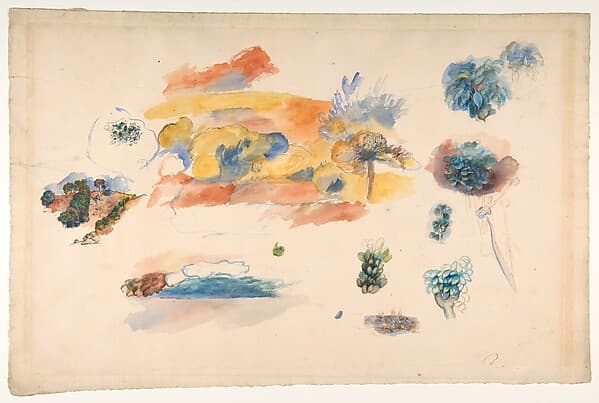 Studies of Landscape, Trees, and Exotic Fruit — Auguste Renoir