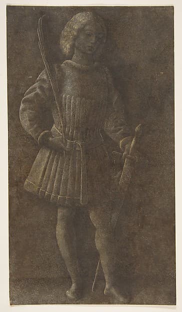 Standing Youth with Sword and Palm Branch — Antonio Vivarini