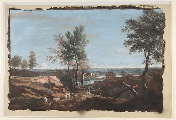 Extensive Pastoral Landscape — Marco Ricci