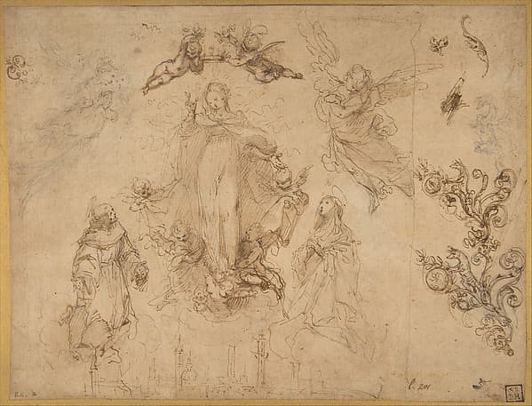 The Virgin Protectress of the City of Siena — Francesco Vanni