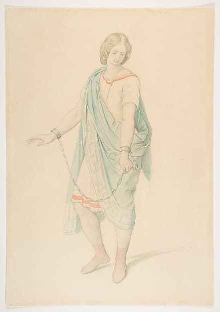 The soprano Karoline Hetzenecker in the role of Sesto in La Clemenza di Tito by W.A. Mozart — Moritz von Schwind