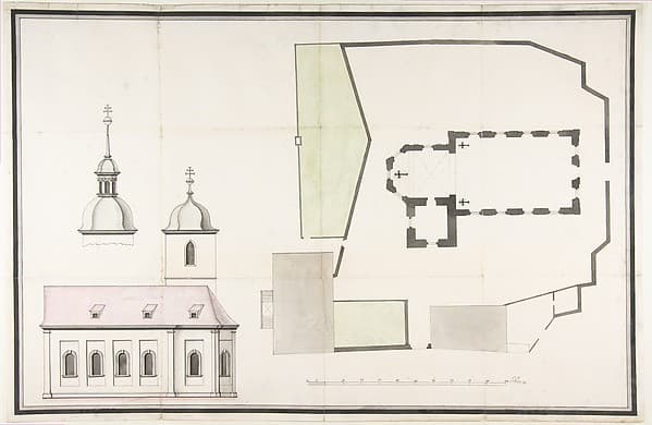 Design for the Parish Church of Merkershausen — Balthasar Neumann