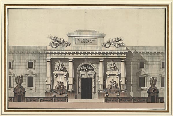 Elevation of the Entrance to an Arsenal — Jean Charles Delafosse