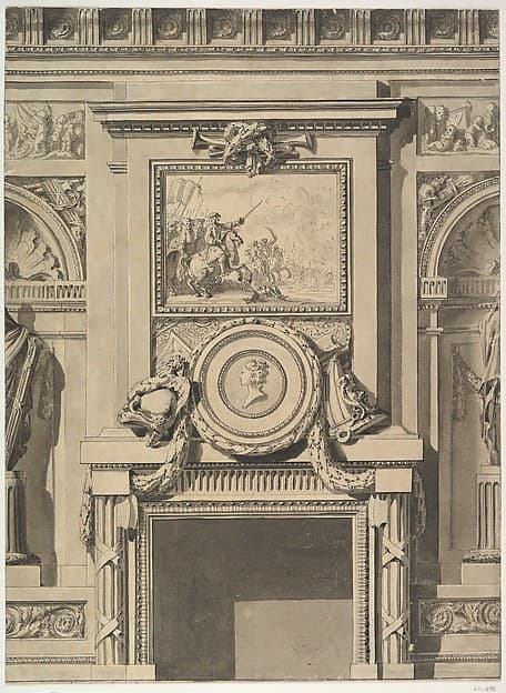Design for a Chimneypiece — Jean Charles Delafosse
