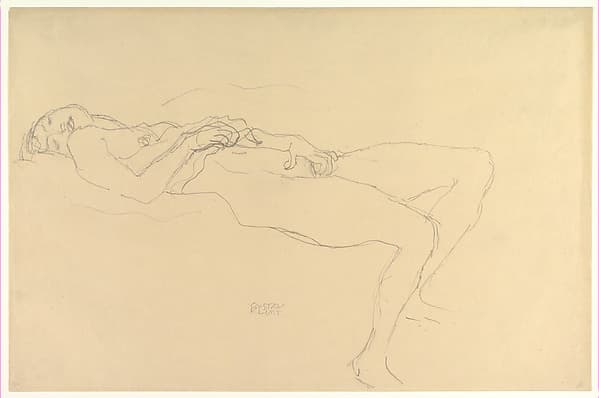 Reclining Nude — Gustav Klimt