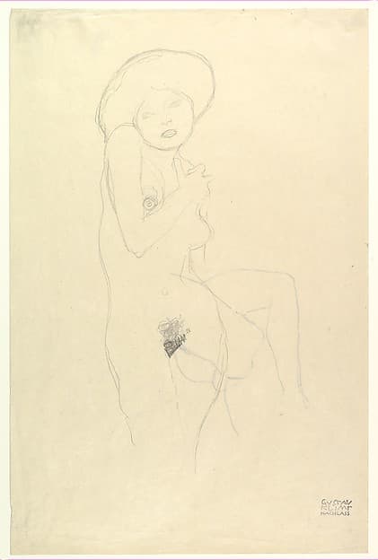 Standing Nude — Gustav Klimt