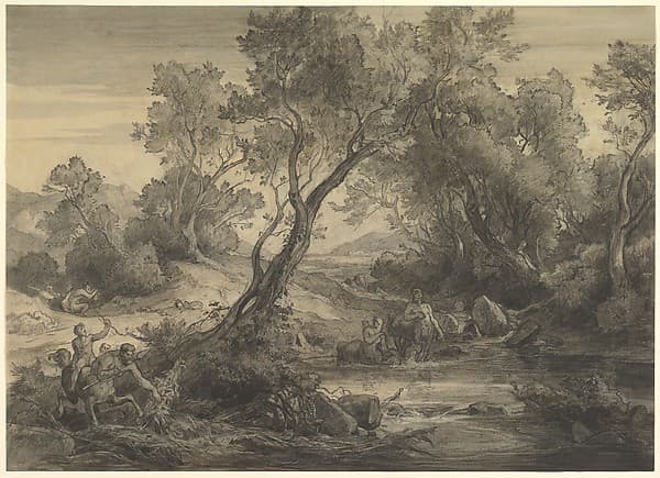 Centaurs at a Pond — Friedrich Preller the Elder
