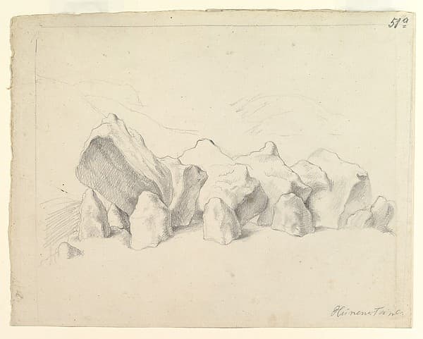 A Prehistoric Stone Circle on a Mound, an Extensive Landscape Beyond — Johann Heinrich Wilhelm Tischbein