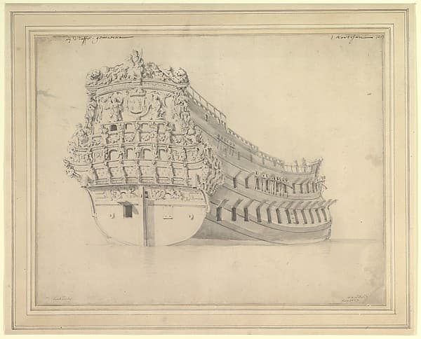 The French Vessel "Courtisan" — Willem van de Velde II