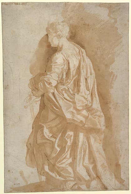 Study of a Standing Female Saint — Peter Paul Rubens