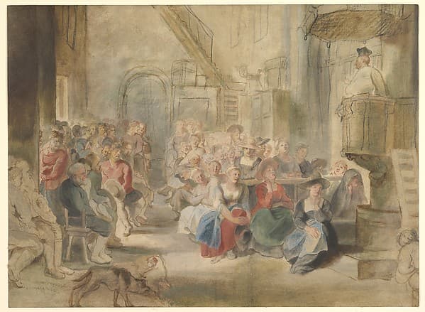 A Sermon in a Village Church — Peter Paul Rubens