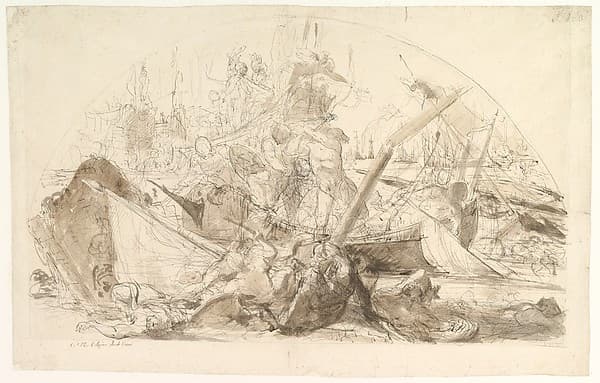 The Naval Battle of Meloria — Giovanni David