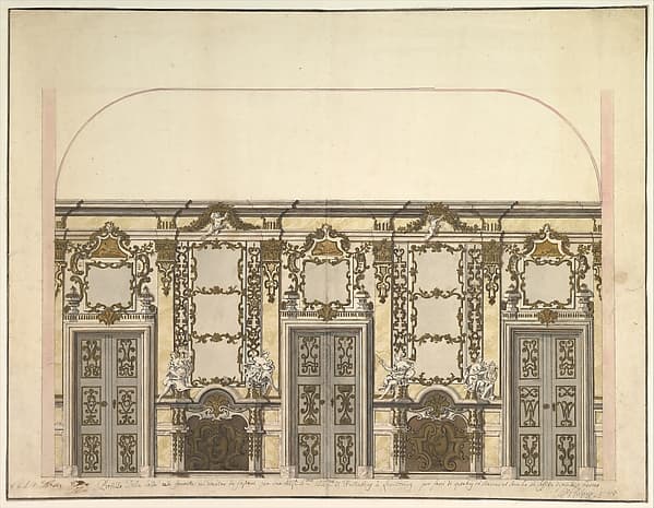 Design for the Salon of the Pleasure Pavilion, Favorita, at Ludwigsburg, 1718 — Donato Giuseppe Frisoni