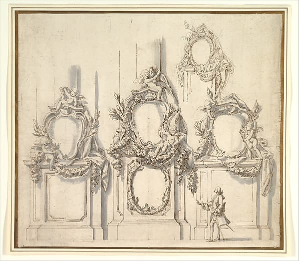 Design for Festival Decorations on the Bases of Piers — Carlo Marchionni
