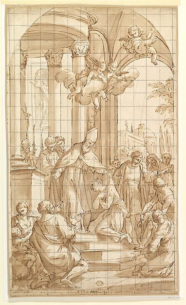 Saint Francis Renouncing His Worldly Goods — Luigi Garzi