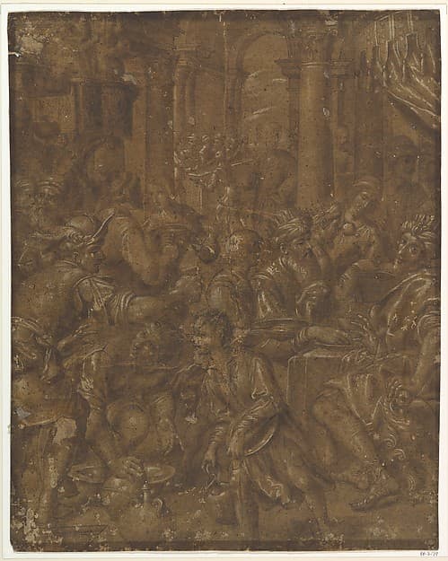 The Banquet of Ahasuerus and Esther — Aurelio Lomi