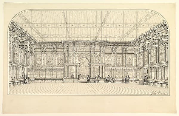 Gallery Lined with Display Cases — John Gregory Crace