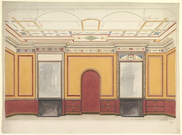 Design for a room with two fireplaces — John Dibblee Crace
