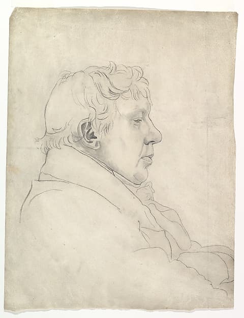 Portrait of a man in profile — Cornelius Varley