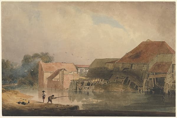 Riverside Scene (Old Mill) — Peter De Wint