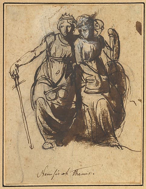 Nemesis and Themis — Nicolai Abraham Abildgaard