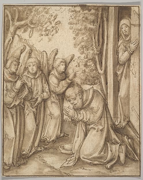 Abraham and the Three Angels — Lucas Cranach the Elder