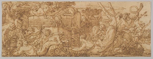 Bacchanal: Arrival at the Wine Vat — Joseph Marie Vien