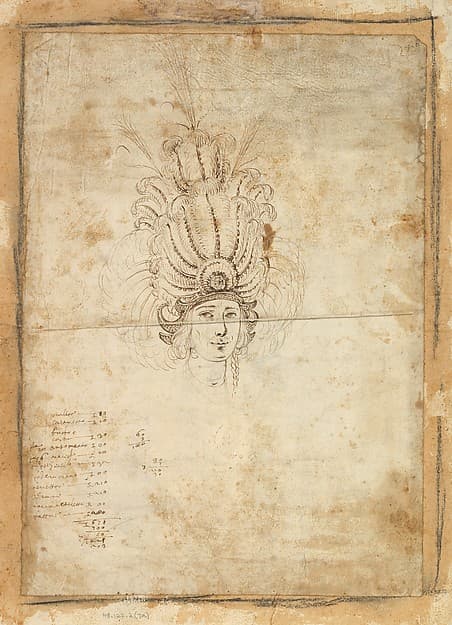 Design for a Man's Headdress — Baccio del Bianco