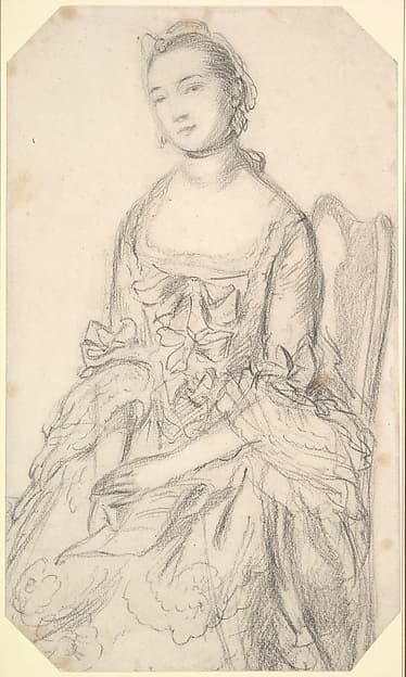 Portrait of a young woman seated — Thomas Gainsborough