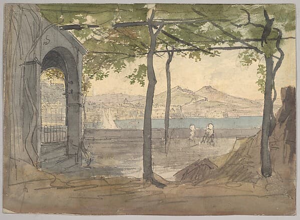 View of the Bay of Naples with Mount Vesuvius — Franz Ludwig Catel