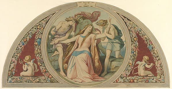 Three Boys Save the Despairing Pamina from Suicide — Moritz von Schwind