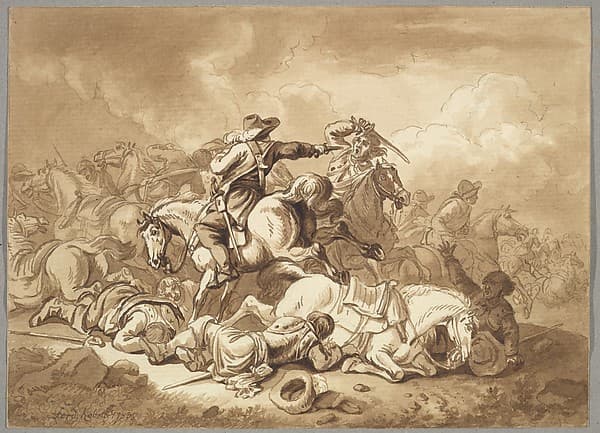A Battle Scene — Ferdinand Kobell