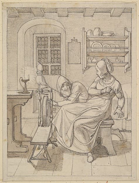 Rumpelstiltskin Appearing to the Miller's Daughter — Gustav Heinrich Naeke