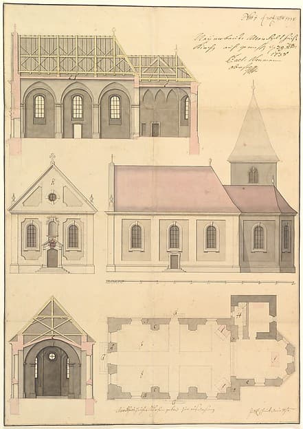 Design for the Parish Church of Merkershausen — Balthasar Neumann