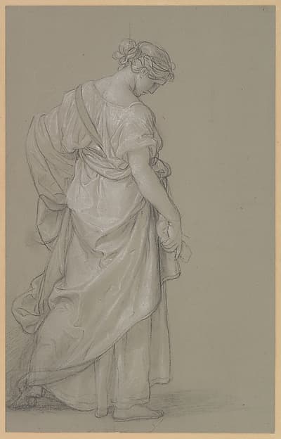Study of a Standing Woman — Angelica Kauffmann