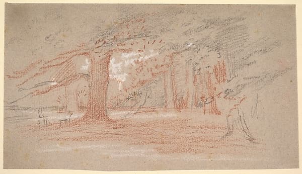 Cedar trees in a park — George Richmond