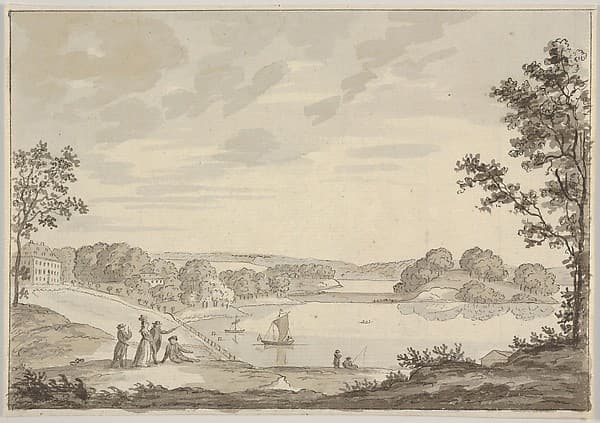 View of Naesse castle with Lake Furesø from the West — Erik Pauelsen