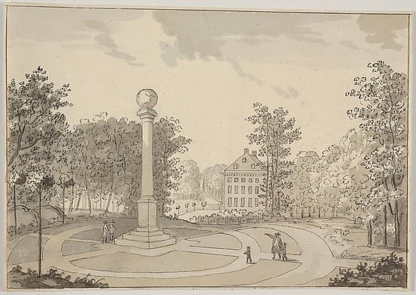 View of Naesse castle and De Coninck's Column from the East — Erik Pauelsen