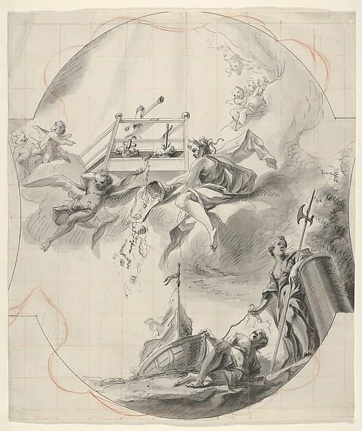 Ceiling Design with the Mystical Wine Press — Johann Georg Dieffenbrunner