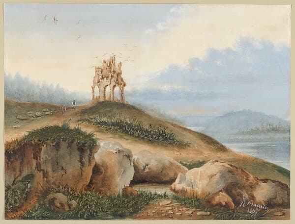 Landscape with a Fantastic Castle — George Sand