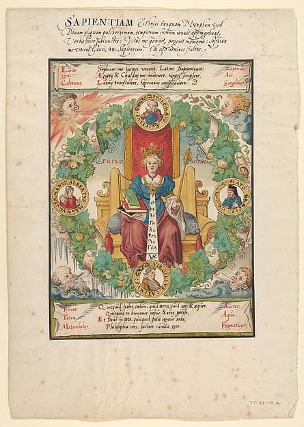 Philosophy Enthroned — Virgil Solis